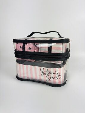 Victoria's Secret Travel Cosmetic Case Makeup Bag Set